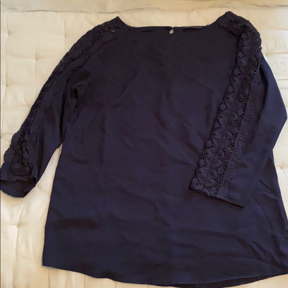The Limited Navy Long Sleeve Top Sz Small